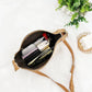 Imani Woven Straw & Vegan Leather Crochet Top Handle Crossbody Bag