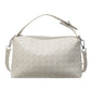 Mia Vegan PU Leather Basket Weave Convertible Crossbody Handbag