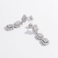 Women's 925 Sterling Silver Inlaid Zircon Earrings