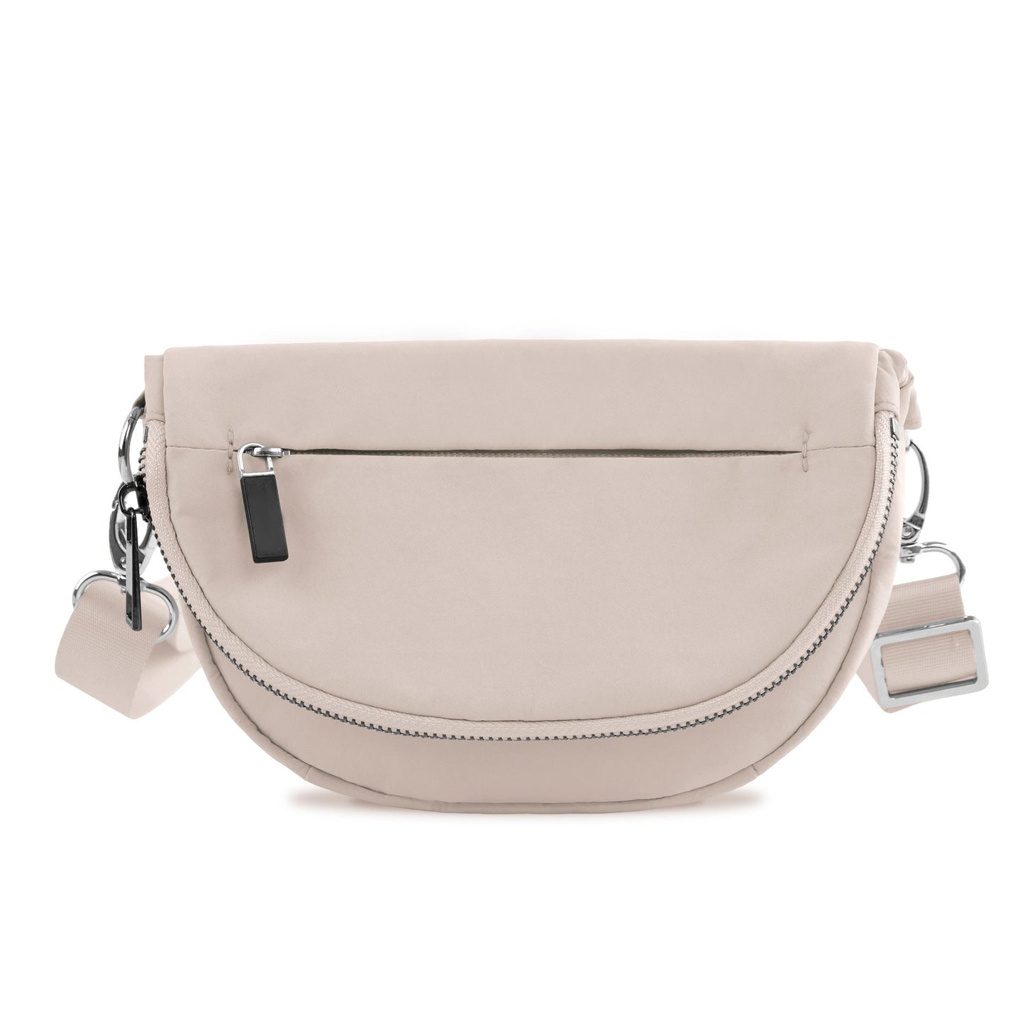 Riley Easy-Wipe Nylon Fold-Over Crossbody Bag