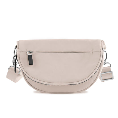 Riley Easy-Wipe Nylon Fold-Over Crossbody Bag