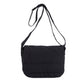 Afton Quilted Puffer Easy-Wipe Nylon Foldover Crossbody Bag with Magnetic Clasp | Almond, Black, Gray, Olive