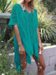 Blueberi B Women's Cutout V-Neck Cover-Up with Tassel Polyester One Size