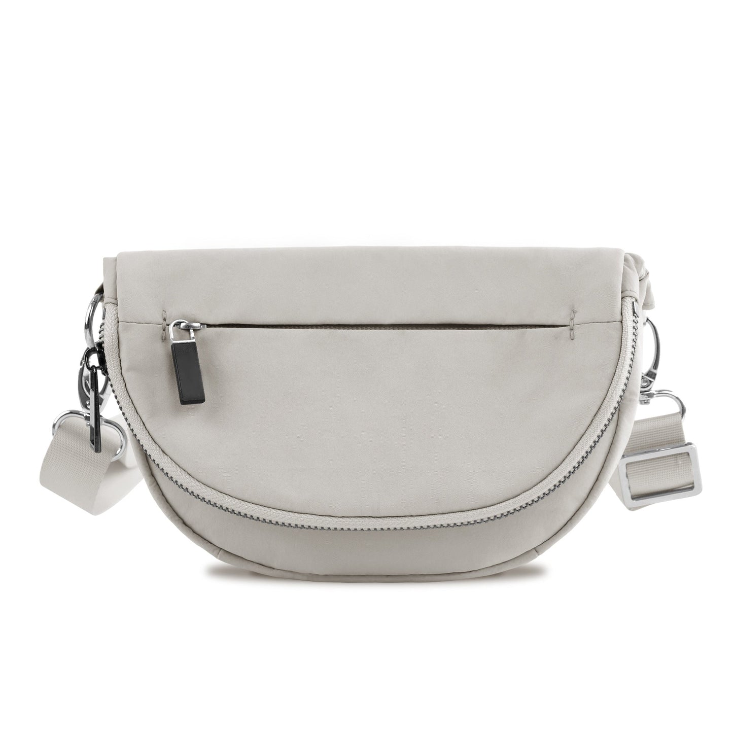 Riley Easy-Wipe Nylon Fold-Over Crossbody Bag