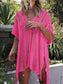 Blueberi B Women's Cutout V-Neck Cover-Up with Tassel Polyester One Size