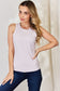 Basic Bae Women’s Full Size Round Neck Slim Tank Nylon Spandex Size S-3XL