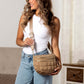 Jaya Puffer Crossbody Sling | Vegan Leather Accents & Cotton Blend Lining | 10 x 5 x 7.5 in