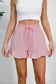Blueberi B Women's Full Size Drawstring Ruffle Hem Shorts Cotton Size S-3XL