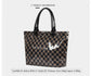 Blueberi B Charly Checkered Tote | Nylon & Laminated PVC | 12.5 x 5 x 13.5 in; 17 in Top
