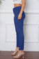 Basic Bae Women’s Stretchy Stitch Pants Rayon Nylon Spandex Size S-3XL