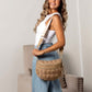 Jaya Puffer Crossbody Sling | Vegan Leather Accents & Cotton Blend Lining | 10 x 5 x 7.5 in