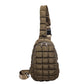 Skyler Quilted Puffer Nylon Sling Bag with Double D-Ring Clasps