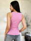 Basic Bae Women’s Full Size Round Neck Slim Tank Nylon Spandex Size S-3XL