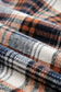 Blueberi B Women’s Plaid Button Up Long Sleeve Hooded Jacket Polyester  Size S-2XL