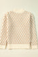 Blueberi B Women’s Diamond Pattern Mock Neck Long Sleeve Sweater Acrylic Polyester Polyamide Size S-XL