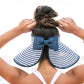 100% Breathable Straw Foldable Bow Stripe Adjustable Velcro Sun Visor | One Size