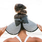 100% Breathable Straw Foldable Bow Stripe Adjustable Velcro Sun Visor | One Size