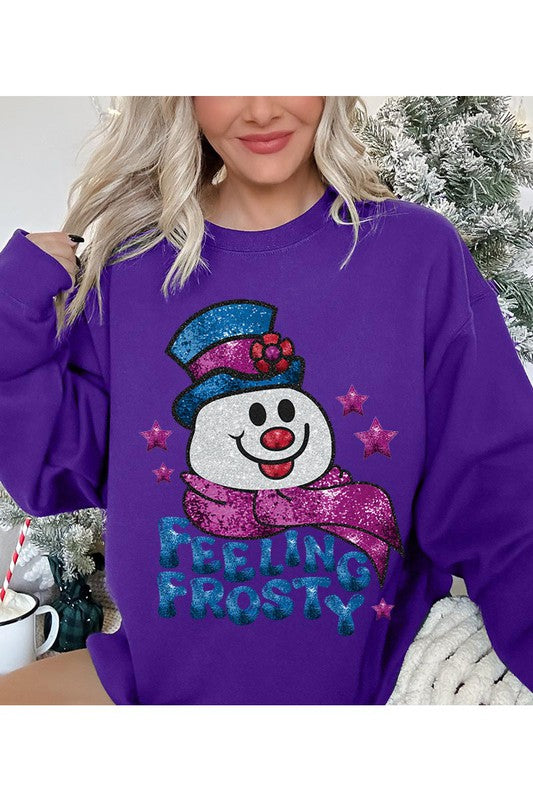 Feeling Frosty Long Sleeve Graphic Sweatshirt