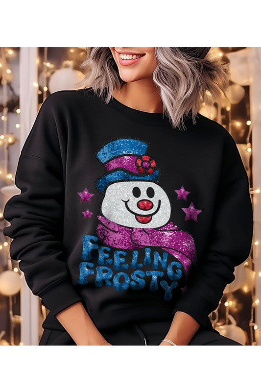 Feeling Frosty Long Sleeve Graphic Sweatshirt