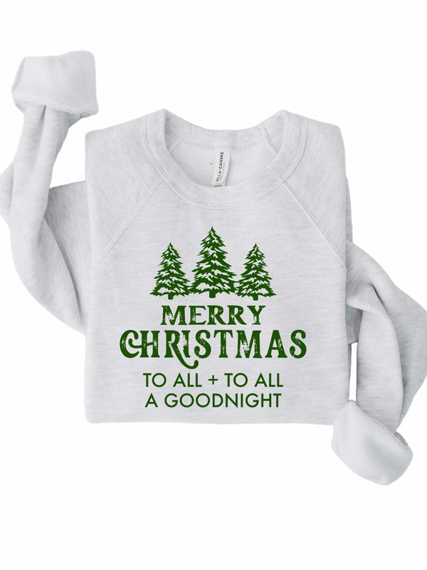 Merry Christmas to All Long Sleeve  Graphic Premium Crew Sweatshirt