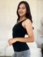 Basic Bae Women’s Full Size Square Neck Wide Strap Tank Nylon Spandex Size S-3XL