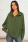 Blueberi B Women’s Exposed Seam Side Slit Long Sleeve Sweatshirt Polyester Viscose Size S-XL