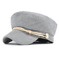 50% Cotton 50% Polyester Corduroy Gold Coin Detail Newsboy Cap | One Size Teen–Adult