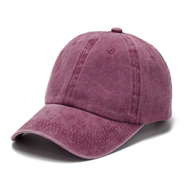 Washed Cotton Twill Non-Structured Low Profile Pewter Clasp Everyday Ball Cap | 3" Brim | One Size Teen–Adult