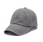 Washed Cotton Twill Non-Structured Low Profile Pewter Clasp Everyday Ball Cap | 3" Brim | One Size Teen–Adult