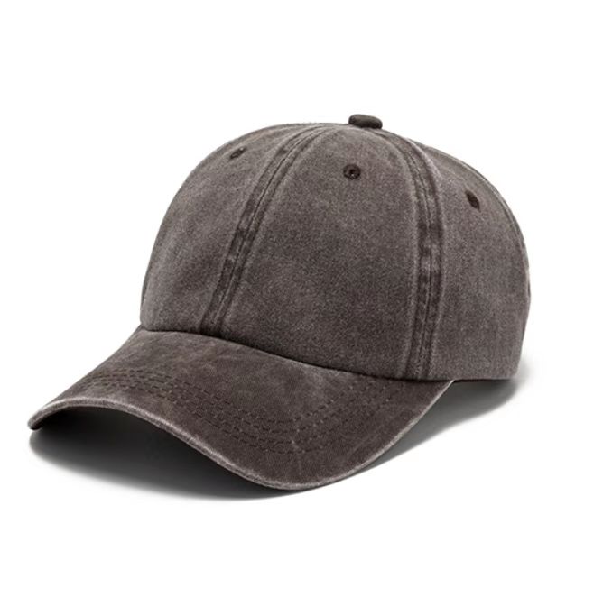 Washed Cotton Twill Non-Structured Low Profile Pewter Clasp Everyday Ball Cap | 3" Brim | One Size Teen–Adult