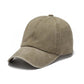 Washed Cotton Twill Non-Structured Low Profile Pewter Clasp Everyday Ball Cap | 3" Brim | One Size Teen–Adult