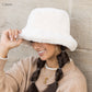 100% Soft Polyester Ultra Soft Plush Faux Fur Bucket Hat | 3.25" Brim | One Size