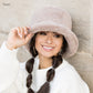 100% Soft Polyester Ultra Soft Plush Faux Fur Bucket Hat | 3.25" Brim | One Size