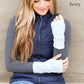 100% Soft Acrylic Diamond Cable Knit Fingerless Thumb Opening Hand Warmers | 7.5" | One Size