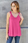 Basic Bae Women’s Full Size Lace Detail V-Neck Cutout Cami Rayon Spandex Size S-3XL