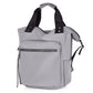 Easy Wipe Nylon Convertible Backpack Tote Bag with 7 Pockets | 18" x 17"