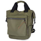 Easy Wipe Nylon Convertible Backpack Tote Bag with 7 Pockets | 18" x 17"