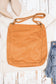 100% Cotton Corduroy Magnetic Clasp Adjustable Strap Messenger Bag with Bronze Hardware | 16" x 15"