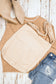 100% Cotton Corduroy Magnetic Clasp Adjustable Strap Messenger Bag with Bronze Hardware | 16" x 15"