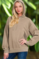 Zenana Women’s French Terry Pigment Dye & Enzyme Washing Long Sleeve Hoodie Cotton Size S-L