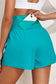 Blueberi B Women’s Pocketed High Waist Swim Shorts Polyamide Elastane Size S-XL