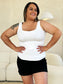 Basic Bae Women’s Full Size Square Neck Wide Strap Tank Nylon Spandex Size S-3XL