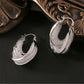 Women's Copper Glass Stone U Shape Earrings