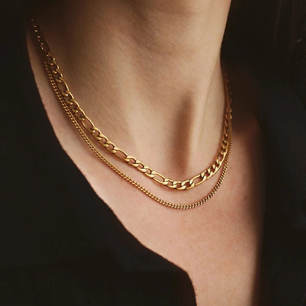 Women's Stainless Steel Double-Layered Necklace