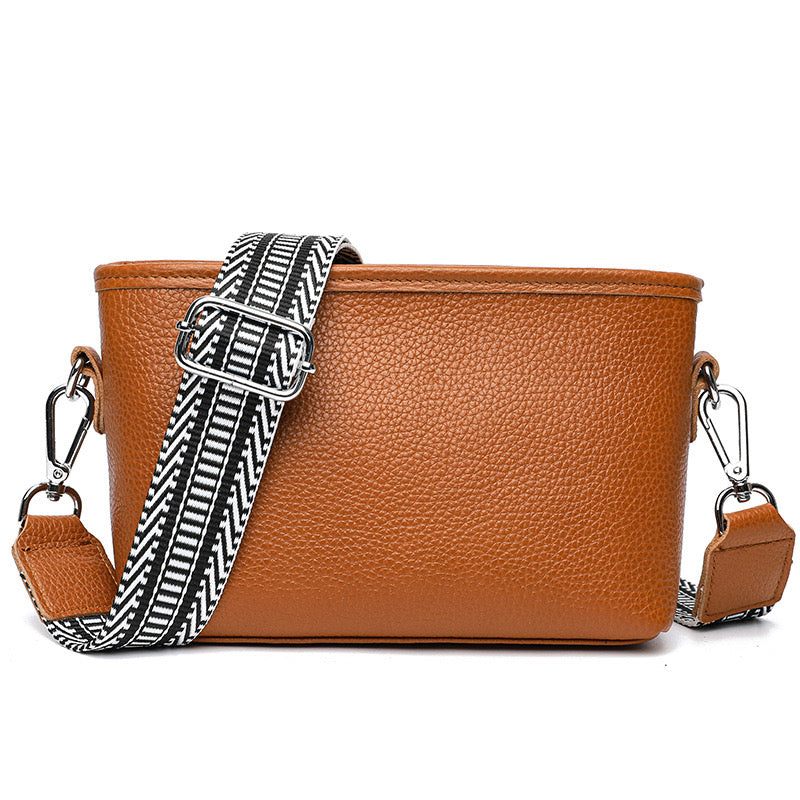 Aria Genuine Leather Guitar Strap Compact Crossbody Bag