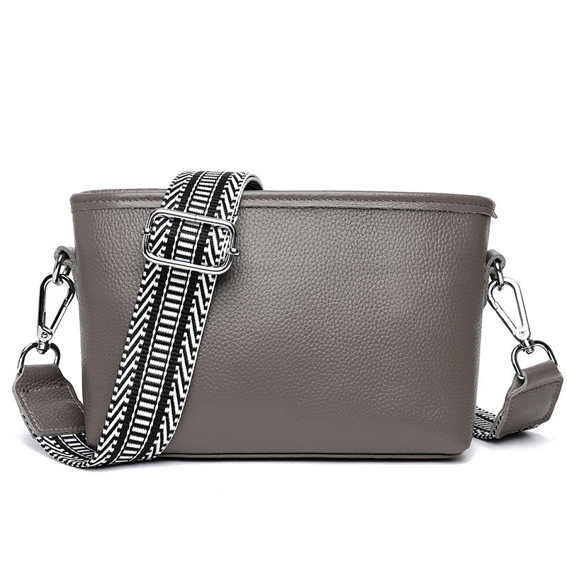 Aria Genuine Leather Guitar Strap Compact Crossbody Bag
