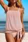 Blueberi B Women’s Square Neck Spaghetti Strap Tankini Set Polyamide Elastane Size S-2XL