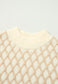 Blueberi B Women’s Diamond Pattern Mock Neck Long Sleeve Sweater Acrylic Polyester Polyamide Size S-XL