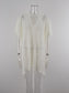 Blueberi B Women's Cutout V-Neck Cover-Up with Tassel Polyester One Size