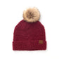 C.C® 100% Polyester Boucle Ultra Soft Faux Fur Pom Beanie | One Size